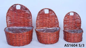 Wall Hanging Basket Door Hanging Basket Wicker Basket Planter Flower Basket - Picture 1 of 1