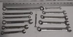 (12) Craftsman Combination Wrench Open Box Ends Sae & Metric LOT Mixed - Picture 1 of 10