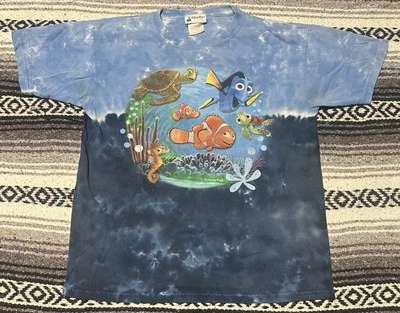 Vtg Disney Parks Finding Nemo Pixar Movie Boys 20x24 T-shirt - Image 1 of 4