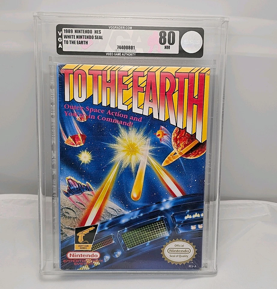 Nintendo NES "TO THE EARTH" Factory Sealed NEW Condition VGA 80 NM - Image 1 of 4