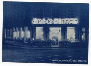 Postal Viena, Café Ritter, Mariahilfer Straße alrededor de 1940 - Imagen 1 de 2