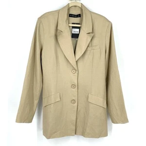 Lioness Tanis Blazer Dress Wheat Women's Large NWT - Picture 1 of 9