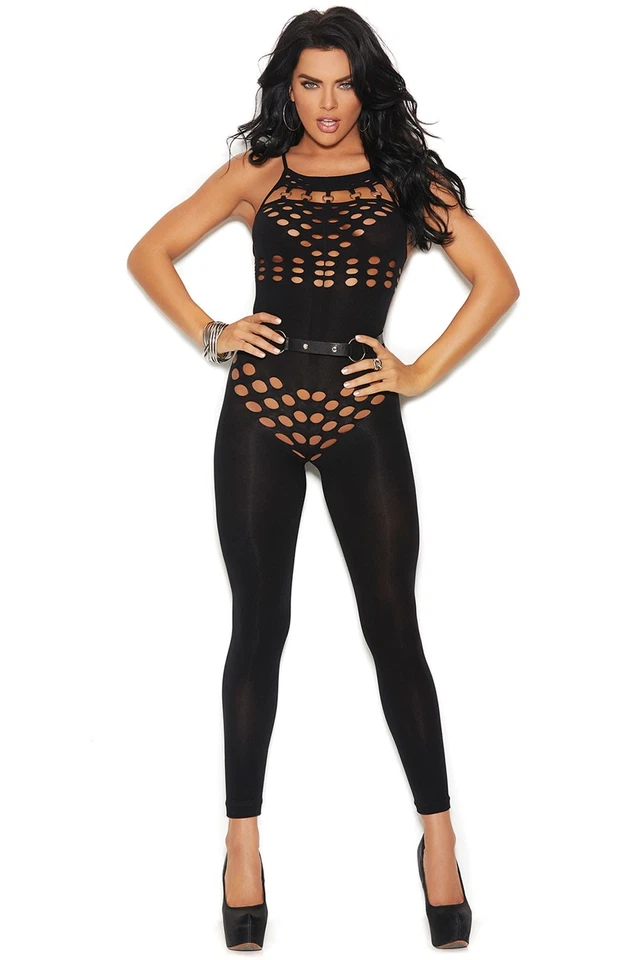 Lencería elegante Momentos opaca sin pies bodystocking recorte mujer adulta 82183 Foto 1 de 1