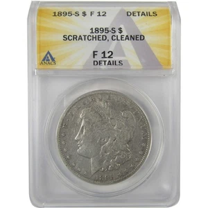 1895 S Morgan Dollar F 12 Details ANACS Silver $1 Coin SKU:I19352 - Picture 1 of 4