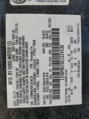 Blower Motor Fits 10-14 MUSTANG 2656365 - Image 1 of 4