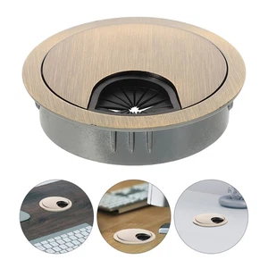 2 Pcs Desktop Organizer Cable Hole Cover Office Wire Grommet Kitchen Counter - Afbeelding 1 van 12