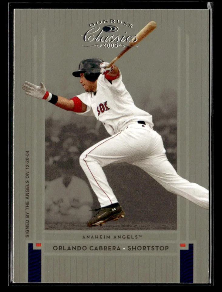 2005 Donruss Classics #77 Orlando Cabrera Card Anaheim Angels - Image 1 of 2