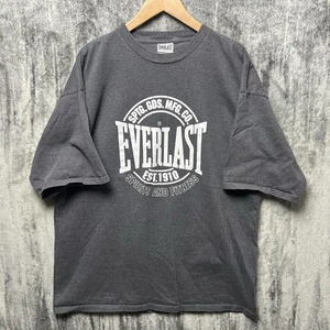 Vintage Everlast Est 1910 Heavyweight T-Shirt Men's Size XL Boxy Gray USA - Picture 1 of 6