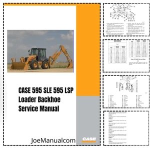 CASE 595 SLE 595 LSP Cargador Retroexcavadora Manual de Servicio PDF - Imagen 1 de 1