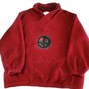 Vintage Woolrich Made in USA Fleece Mens Pullover Southwest Aztec Southwestern - Picture 1 of 9