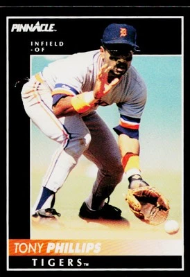 1992 Pinnacle Tony Phillips #243 Detroit Tigers - Image 1 of 2