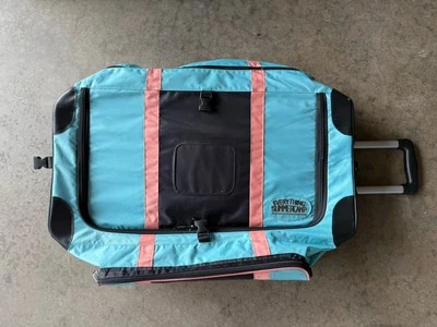 EVERYTHING SUMMER CAMP Pop Up Soft Trunk 30"x14.5"x15. Wheeled Luggage bag - Image 1 of 4