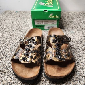 Betula Birkenstock sandali donna 8M leopardati stampa animalier slide - Foto 1 di 7