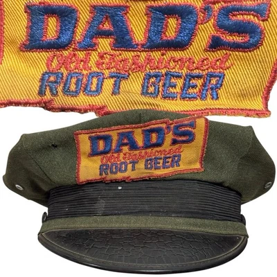 Original De Colección Dad’s Root Cerveza Uniforme Sombrero Gorra Driver Soda Pop Publicidad Antiguo Foto 1 de 4