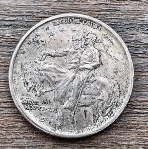 1925 Stone Mountain Silver Commemorative Half Dollar - Picture 1 of 4