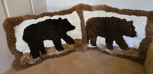 Juego de 2 fundas de almohada de piel de alpaca Bear Cabin extra suaves - Imagen 1 de 8