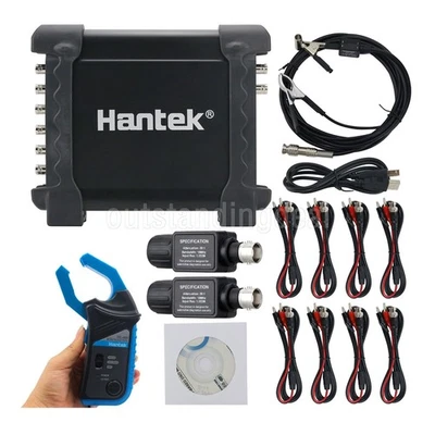 Hantek 1008C 8CH Oscilloscope + CC-650 AC/DC Current Clamp + 2 HT-201 Attenuator - Image 1 of 4