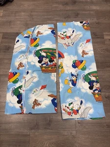 Vintage Disney Mickey Mouse Twin Spannbettlaken und Oberlaken - Bild 1 von 12