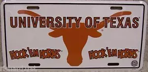 NCAA Aluminum License Plate Texas Longhorns NEW - Picture 1 of 1