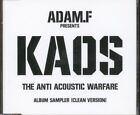 Adam F Kaos: the Anti-Acoustic Warfare Album Sampler (Clean Version) CD Europe