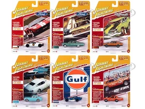 "CLASSIC GOLD" 2023 RELEASE 2, 6 PC SET 1/64 DIECAST JOHNNY LIGHTNING JLCG032 B - Picture 1 of 9