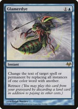 Glamerdye Eventide NM Blue Rare MAGIC THE GATHERING MTG CARD ABUGames