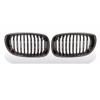 Fits For BMW E46 M3 2DR LCI 2003-2005 Front Kidney Grille Black Chrome & Black - Image 1 of 4