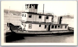 Steamer Tugboat Capt. Al. James Tug Boat Ship Original Vintage Photograph - Picture 1 of 2