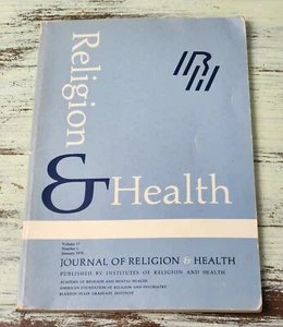 Journal Religion & Health Paperback, January 1978, Volume 17, Number 1 - Picture 1 of 3