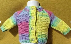 Karen Jane's 0 -3 Month's New hand knitted jumper and cardigans Baby shower - Picture 1 of 26