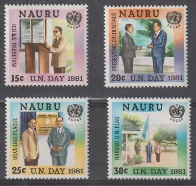 Nauru 1981 #232-35 UN Day and ESCAP Liaison Office in Nauru, 1st Anniv. - MNH - Image 1 of 4