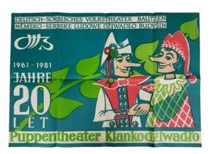 Puppenspiel Plakat Poster Puppentheater Kaspertheater Bautzen 1961-1981 - Bild 1 von 4