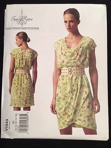 VOGUE PATTERN 1343 DRESS DESIGNER MISSES SIZES 8-10-12-14-16 UNCUT - Picture 1 of 2