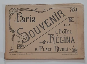Paris Souvenir de l'Hotel Regina Place Rivoli fold out souvenir - Picture 1 of 8