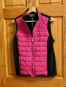 L-RL Lauren Ralph Lauren Active Womens Med Pink Quilted Lightweight Puffer Vest - Picture 1 of 13