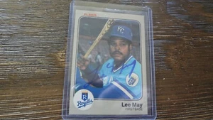 1983 FLEER LEE MAY  AUTOGRAPHED    BASEBALL CARD - Picture 1 of 2