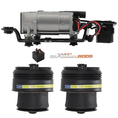 Kit compresor de suspensión neumática + resorte neumático trasero para BMW X5 F15 X6 F16 2013-20 Foto 1 de 4