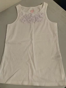 Neu mit Etikett Joe Fresh Mädchen Blumen Tank Gr. 14 weiß Einzelhandel: $ 24 (MW-374 X2) - Bild 1 von 3