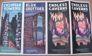 Vintage ca. 1940er Shenandoah Valley Virginia Reiseprospekt - Endlose Höhlen - Bild 1 von 1