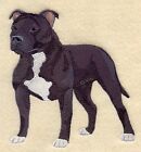 Embroidered Short-sleeved T-shirt - Staffordshire Bull Terrier C4894 