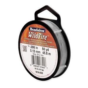 Beadalon Wildfire GREY Beading Thread (.006") 50 Yards (150ft) - Picture 1 of 1