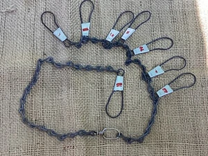 Houser 35” Fishing Stringer All Metal 8 Clips Hooks Heavy Chain Swivel - Picture 1 of 5