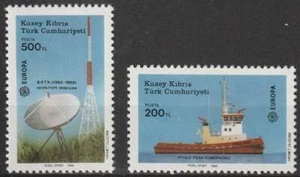 Europa postfris 1988 MNH Cyprus Turks 223-224 - Cept / Transport - Imagen 1 de 1