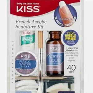 KISS FRENCH ACRYLIC SCULPTURE KIT 00003 AK104 PROFESSIONAL MANICURE SET - Picture 1 of 2
