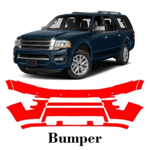 Front bumper PreCut PPF Paint Protection Film For Ford Expedition 2015-2017 - Picture 1 of 7