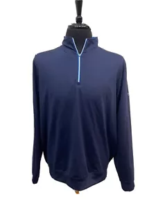 FootJoy Hombre Pullover 1/4 Cremallera Grande Rendimiento Nylon Stone Mountain GC Camisa - Imagen 1 de 6