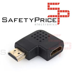 Adaptador HDMI Macho a HDMI Hembra Ángulo 90º Conector 1.4 derecha C-21 - Imagen 1 de 3