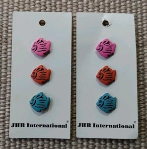 Set Of 2 Packs JHB International Colorful Fish 20093 NOS - Picture 1 of 4