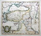 TURKEY CYPRUS  BY JOHN GIBSON c1753 GENUINE ANTIQUE COPPER ENGRAVED MAP