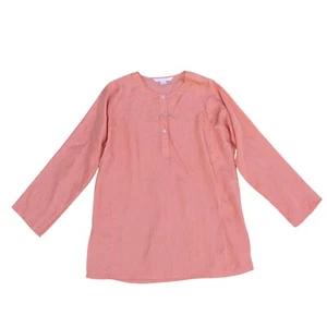 Victoria's Secret Silk Peach Long Sleeve Embroidered Long Sleeve Blouse Women XS - Picture 1 of 5